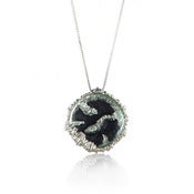 Image of Petroleum big silver pendant