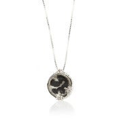 Image of Petroleum small silver pendant