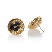 Image of Petroleum gold earrings