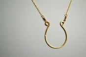 Image of Lucky Horseshoe Necklace in 14k Gold-Fill