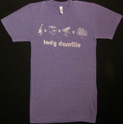 Image of Purple fuzzy math T-Shirt