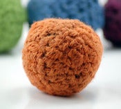Image of Apple Pumpkin Felted Soap Ball, 3oz