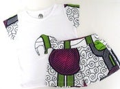 Image of TILI BWINO kids T-shirt and kids short sets PENDA print