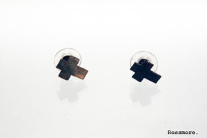 Image of Rossmore. Cross Earrings Studs