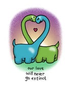 Image of "Loveasaurus" Art Print