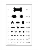 Image of 18" x 24" Dog Eye Chart - Standard Size Poster