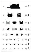 Image of 12" x 19.5" Cat Eye Chart - Classic Size Poster