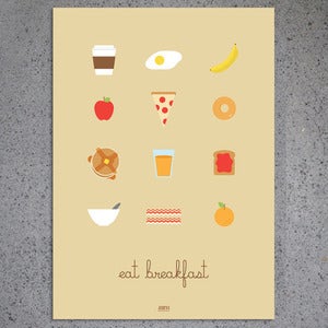Image of Eat Breakfast Print