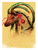 Image of Goat Eyes print