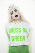 Image of Gross me green cropped tee