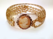 Image of Vintage pearl and cameo bangle