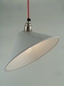 Image of PURE WHITE | retro industrial shade | ANGLED