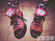 Image of "JAWBREAKER" SPIKED HI-TOP CONVERSE SNEAKERS