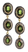 Image of Kara Ackerman <i> Alice Rose <i/> Green Beryl and Diamond Earring