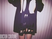 Image of "HOLLYWEEN" CUT-OUT SKULL PULLOVER