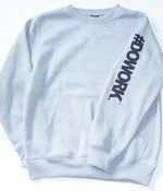 Image of #DOWORK. Crewneck - Grey (Sleeve Print)