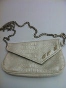 Image of White/Silver PD Purse/Clutch/Fanny