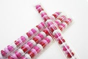 Image of 1x8 Clear Candy Treat Bags - M&M Bags Set of 25