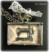 Image of 1x1.5 Sewing Machine Solder~Shadow box Charm