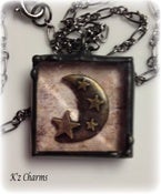 Image of 1x1 Black Moon Solder~Shadow Box Charm