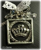 Image of 1.25 x 1.25 Crown Solder Charm