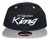 Image of Pittsburgh King x American Needle snapback gry/blk/gry
