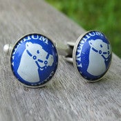 Image of Rolling Rock Beer - Bottle Cap Cuff Links