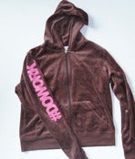 Image of DO WORK. Velour Suit (Brown & Pink)