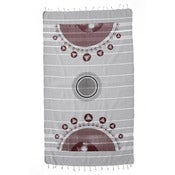 Image of Hand Printed Peshtemal - Gray
