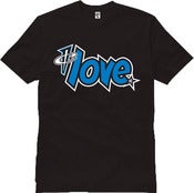 Image of Yote City "1 LOVE" Tee Black "Neon Royal Foams" Web Store Exclusive