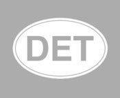 Image of DET Detroit Car Decal