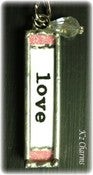 Image of 1/2x2 Glittered Skinny stick Charm