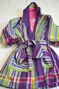 Image of Purple stripe Kenyan Kikoi Kids Dressing gown