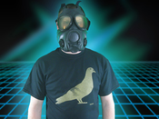 Image of Dirty Bird Tee-Black w/Gold Shimmer