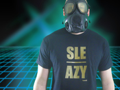 Image of SLE/AZY Tee-Black w/Gold Shimmer