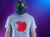 Image of 8ight Bite Apple Tee- White/Grey