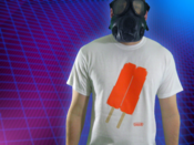 Image of 8ight Bite Double Popsicle Tee - White/Grey