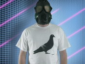 Image of Dirty Bird Tee-White/Grey