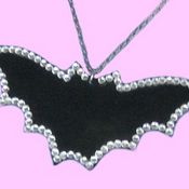 Image of BLACK BAT NECKLACE + SWAROVSKI CRYSTALS scene hxc glam