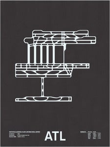 Image of ATL: Hartsfield-Jackson Atlanta International Screenprint
