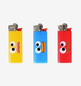 Image of 'Food Face' Lighter x 3