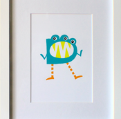 Image of monster letter print
