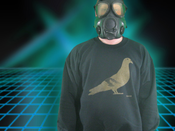 Image of Dirty Bird Crew-Black w/Gold Shimmer