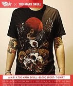 Image of AMPBKK X TOO MANY SKULL(POLAND) BLOOD SPORT T-SHIRT