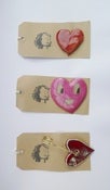 Image of ceramic heart brooches 