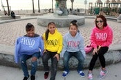 Image of STORM DEBARGE "LAVENDER #YOLO HOODIE 