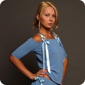 Image of Burmese Cropped Sleeve Top