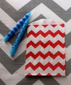 Image of Red Mini Chevron Treat Bags