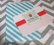 Image of Aqua Striped Treat Bags
