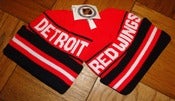 Image of VINTAGE DETROIT RED WINGS BEANIE TOQUE TOBOGGAN CAP
